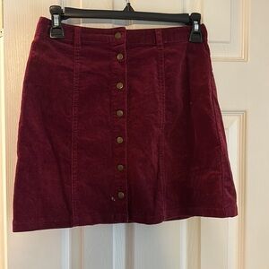 Maroon skirt